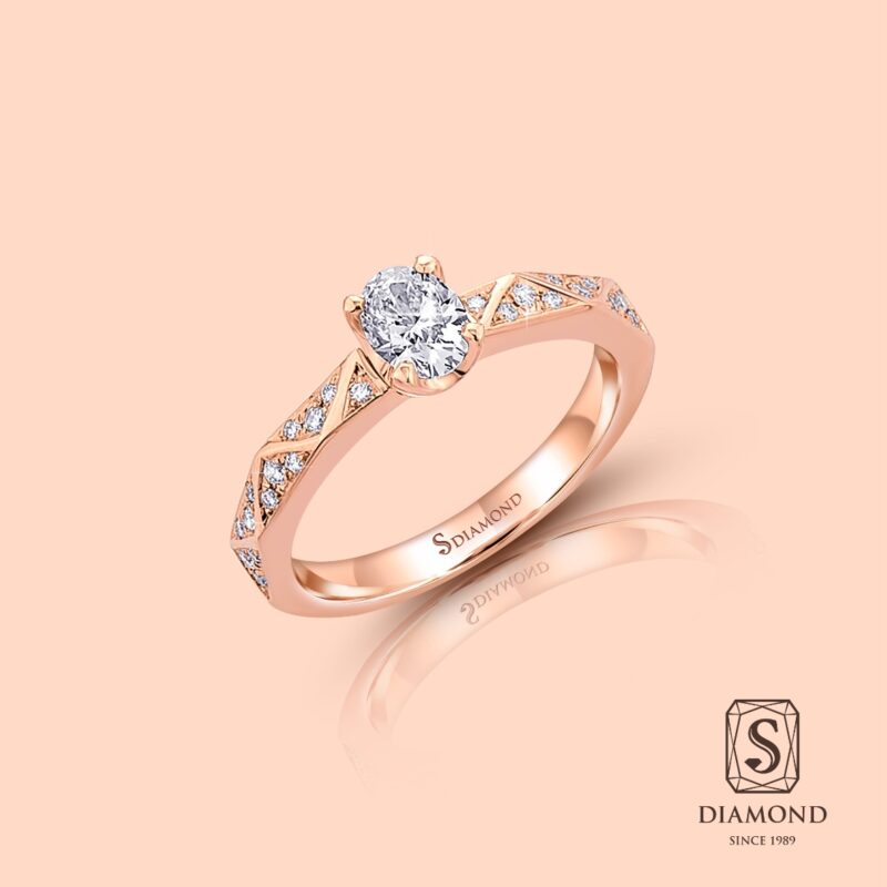 Oval Shape Diamond Rings | Oval Cut Diamond CoCo Everyday Ring