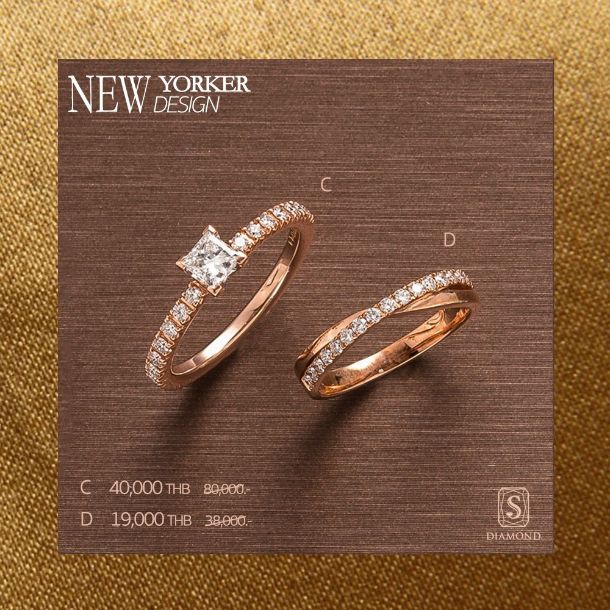 Princess Diamond Ring Rose Gold