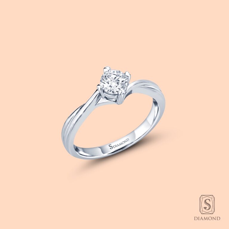 S Twist Forever Diamond Engagement Ring