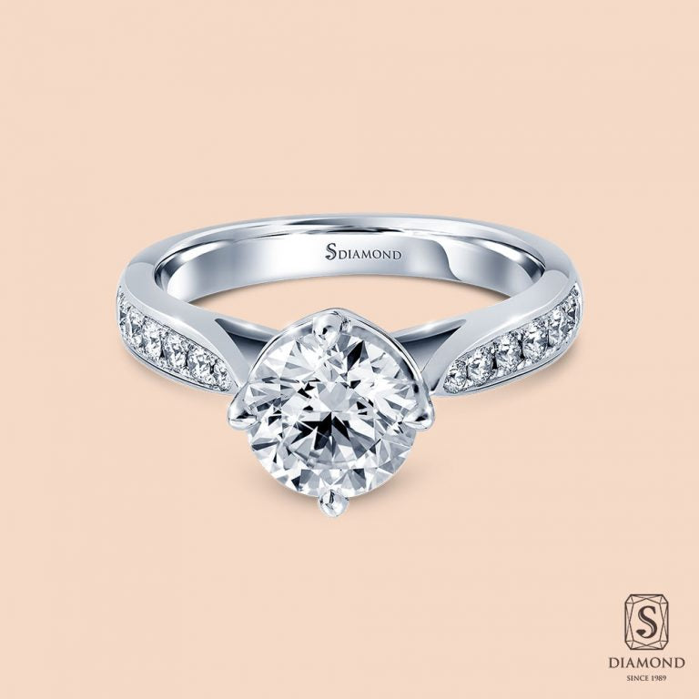 S Love Along Diamond Engagement Ring