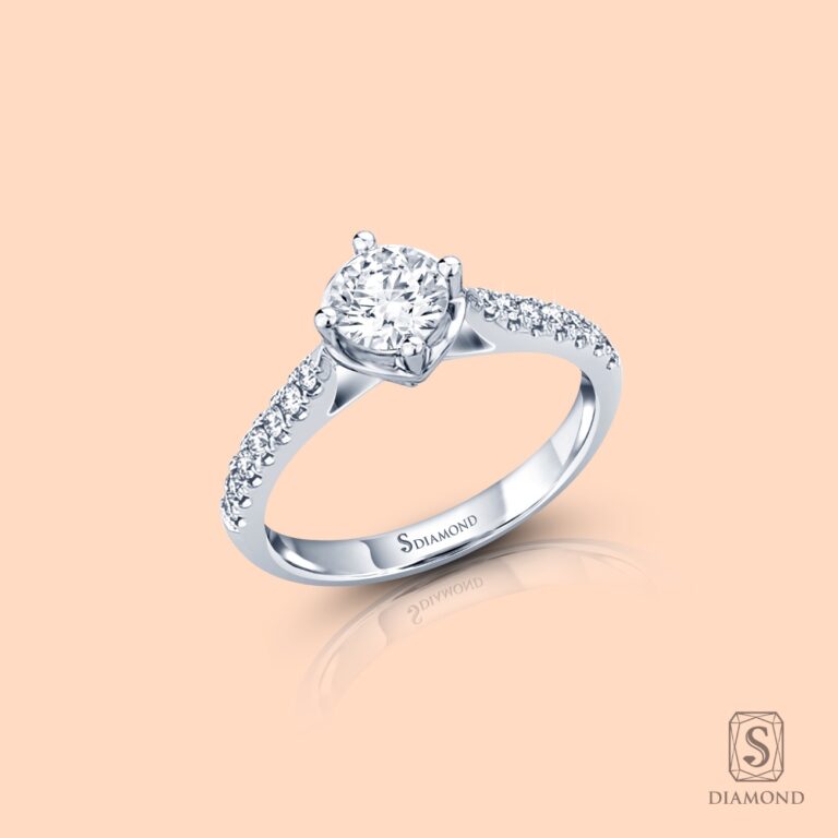 Classic Love Along Diamond Engagement Ring