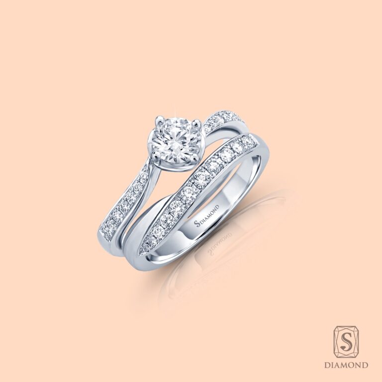 Love Along Curve Diamond Engagement Ring