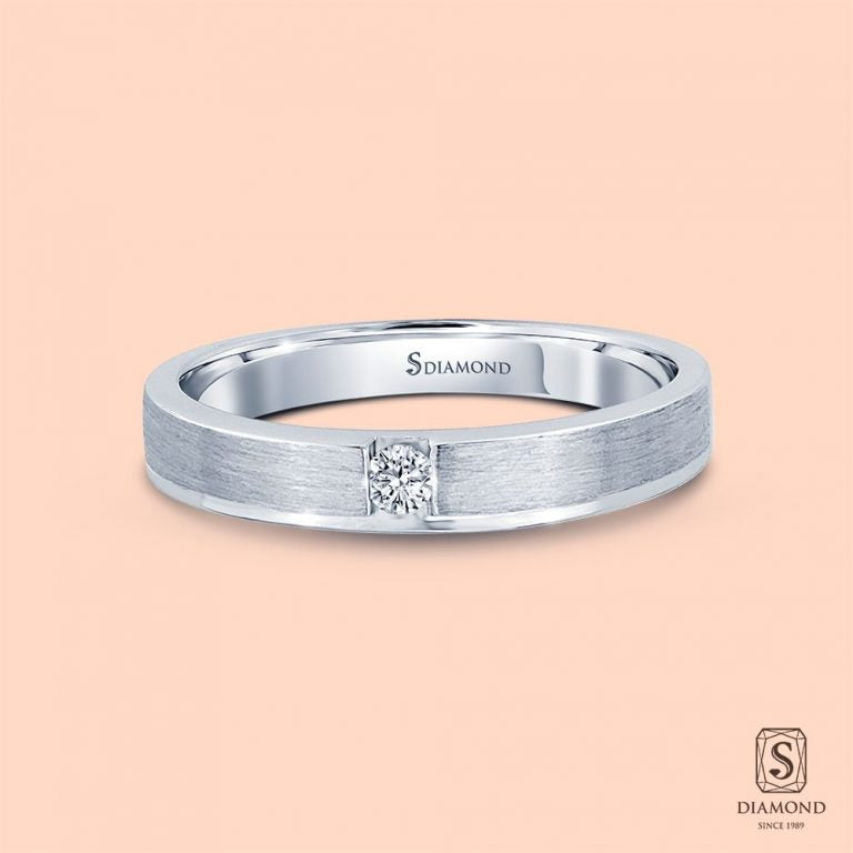 The Horizon Single Brushed Sovereign Men's Diamond Ring (เดอะ ฮอไรซัน ซิงเกิล บรัช ซอฟเวอเรน)