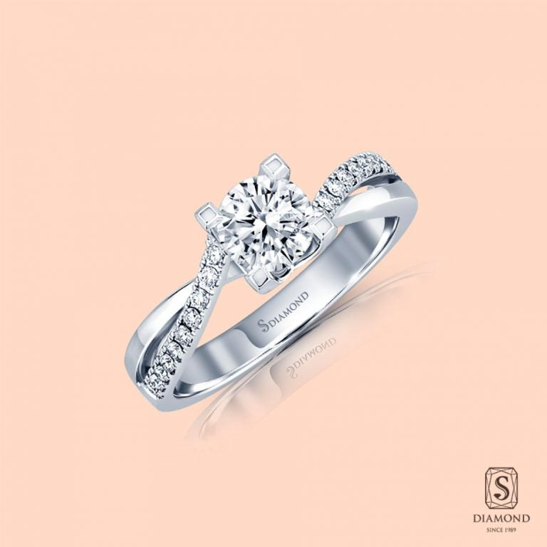 We Together C Diamond Engagement Ring