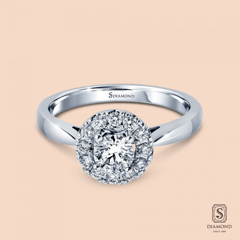 S Love Around Diamond Engagement Ring