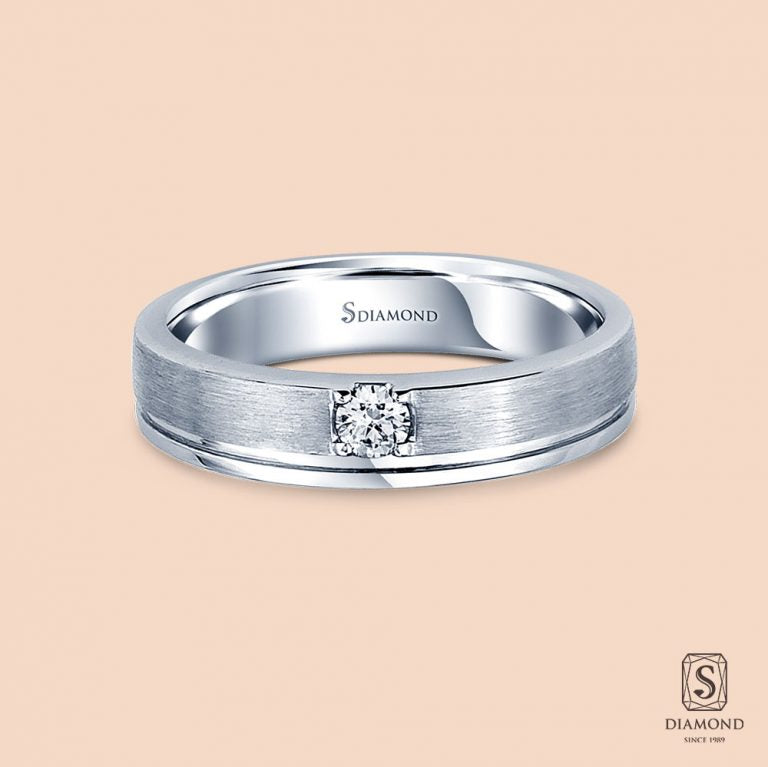 The Urban Step Matte Men's Diamond Ring (เดอะ เออร์บัน สเต็ป แมตต์)