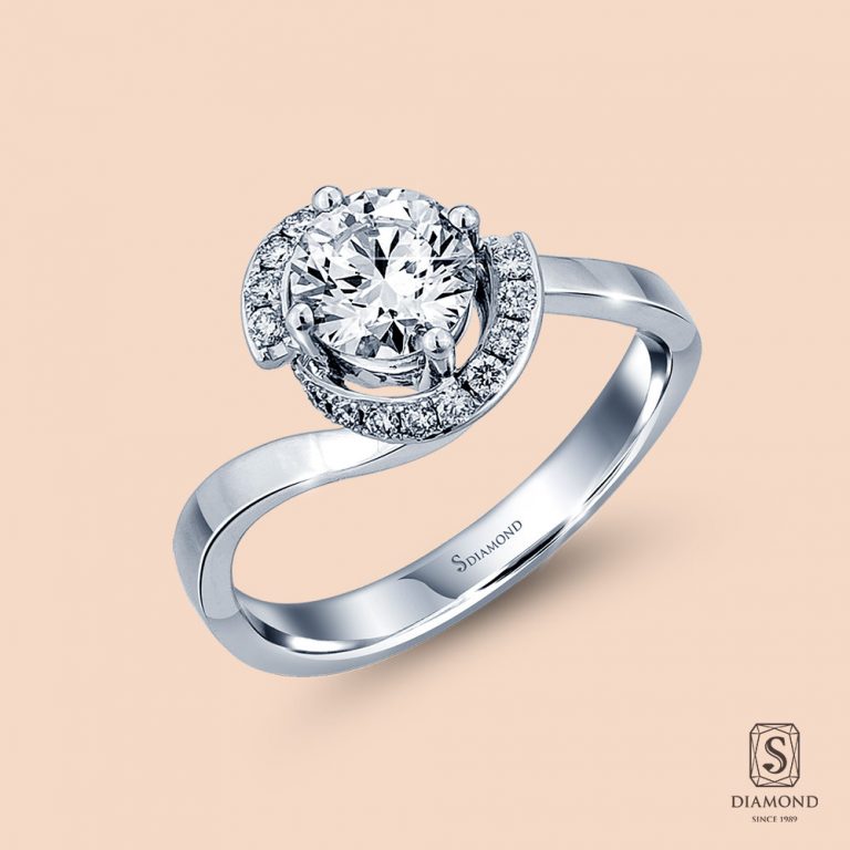 Circle Of Love Diamond Engagement Ring