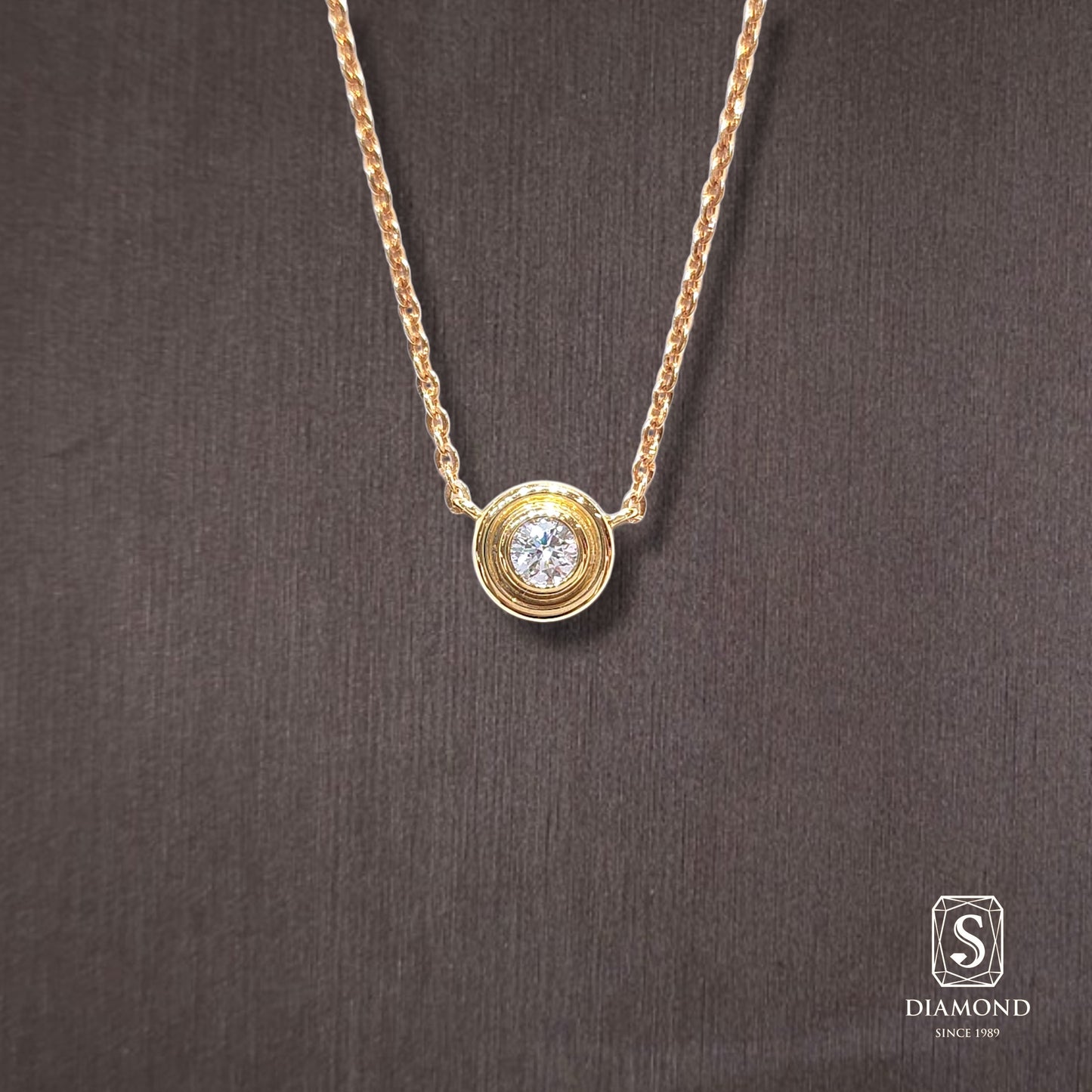 Diamond Pendant 010 by S.Diamond, elegant diamond pendant necklace
