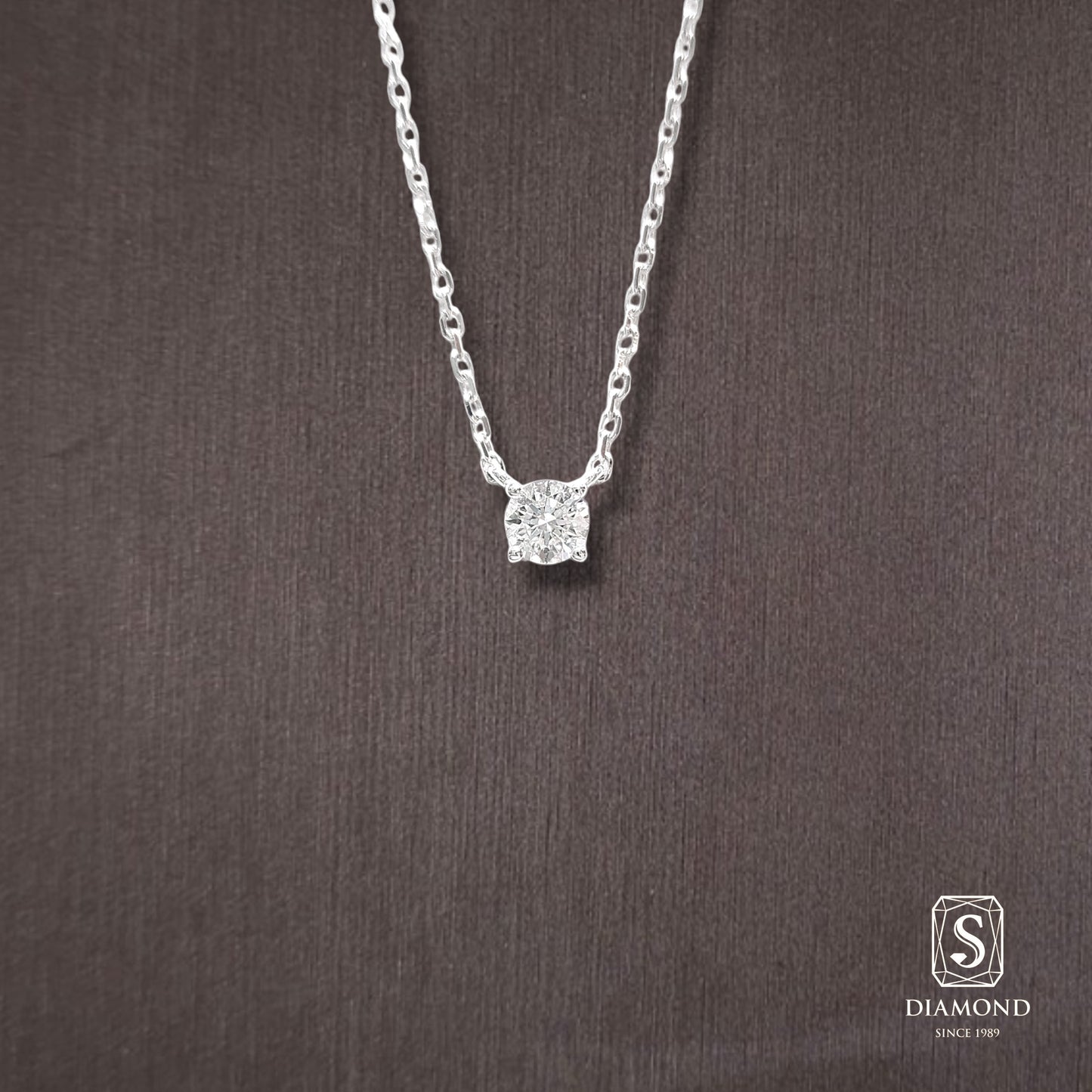 Diamond Pendant 011 by S.Diamond, elegant diamond pendant necklace