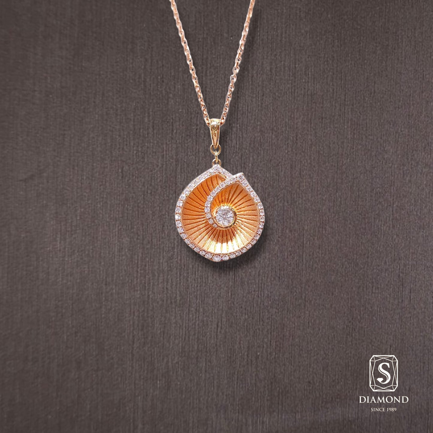 Diamond Pendant 021 by S.Diamond, elegant diamond pendant necklace