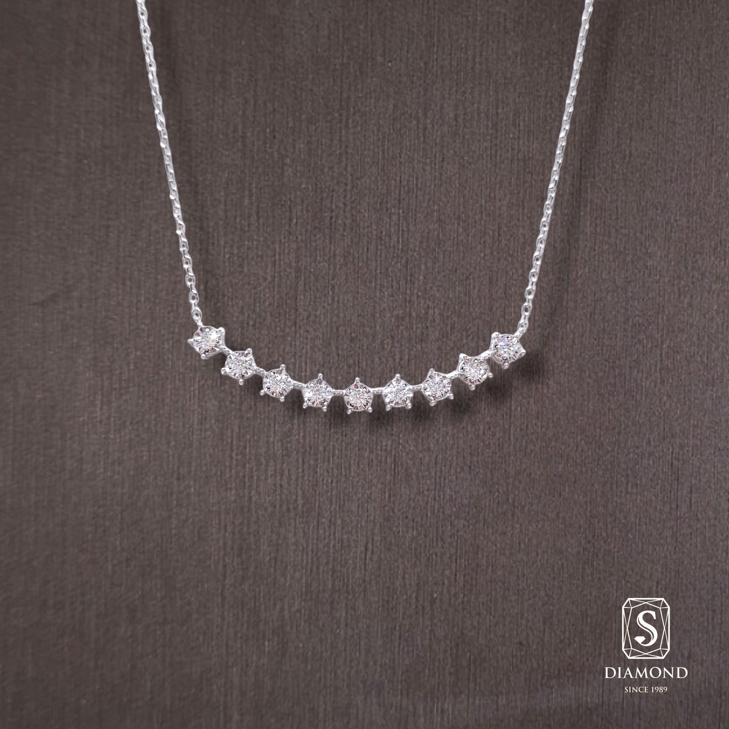 Diamond Pendant 056 by S.Diamond, elegant diamond pendant necklace