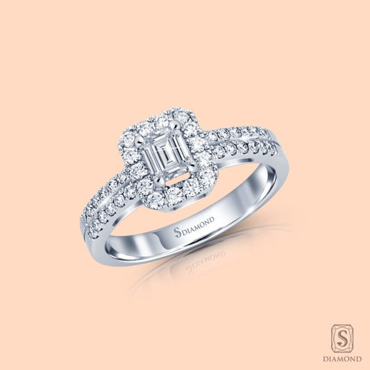Fancy diamond ring
