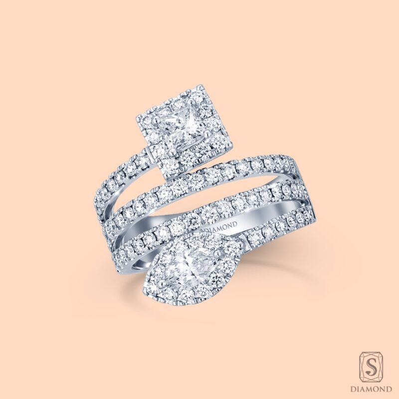 Princess & Marquise Shape Diamond Rings | Princess & Marquise Cut Diamond Fever Rings
