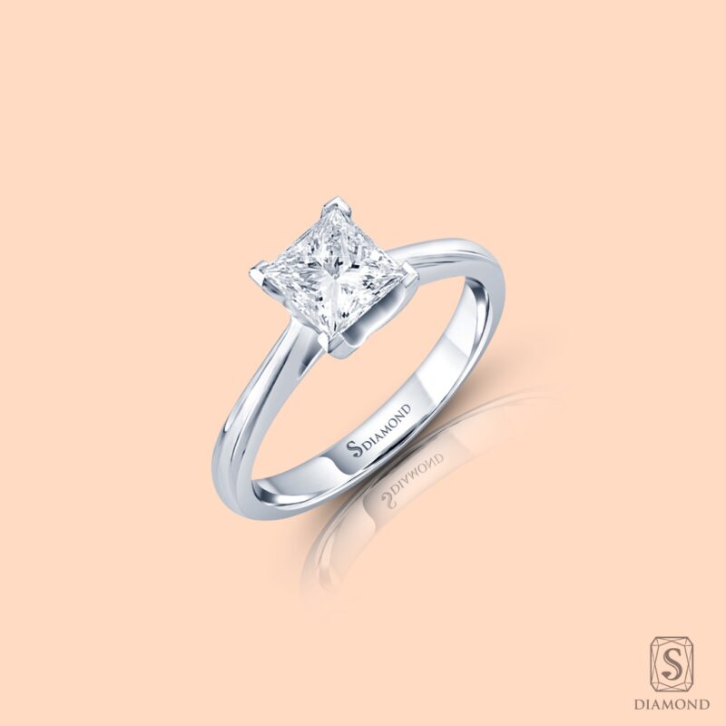 Princess Cut Diamond Engagement Rings | Princess Shape Diamond Solitaire Rings