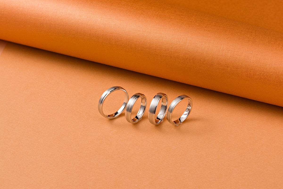 Natural diamond wedding bands in Bangkok by S.Diamond