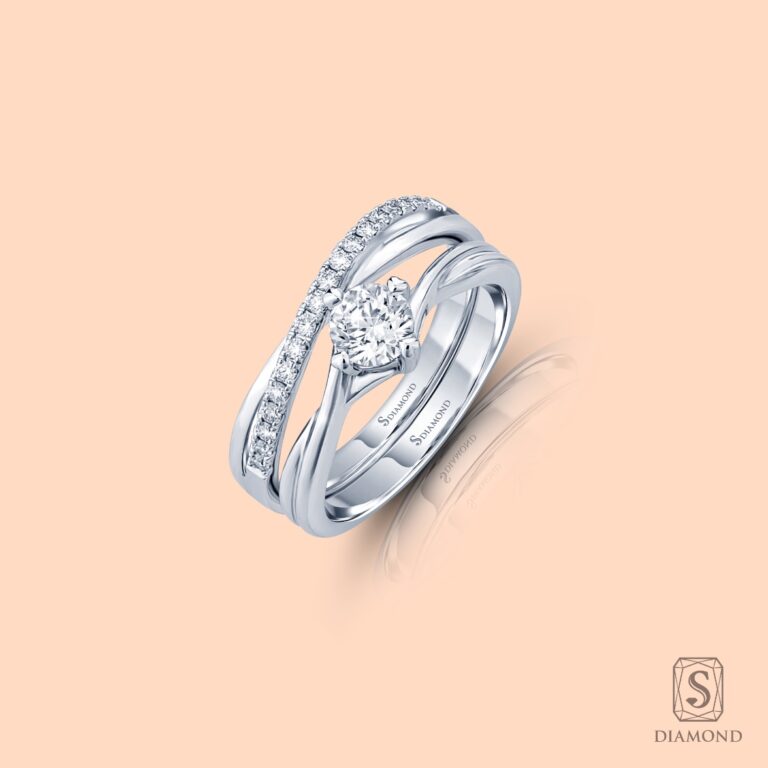 แหวนแต่งงาน Solitaire Twist Forever