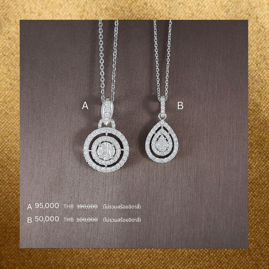 Pendant Promotion 11 natural diamond pendant, จี้เพชรแท้ S.Diamond Bangkok