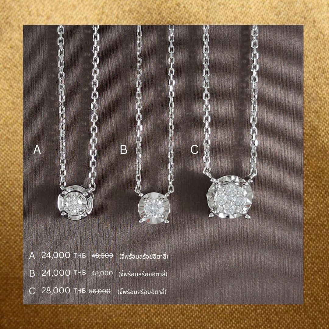 Pendant Promotion 01 natural diamond pendant, จี้เพชรแท้ S.Diamond Bangkok