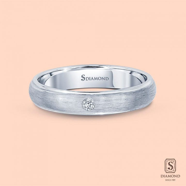 แหวนชาย Comfort Fit Satin Brushed