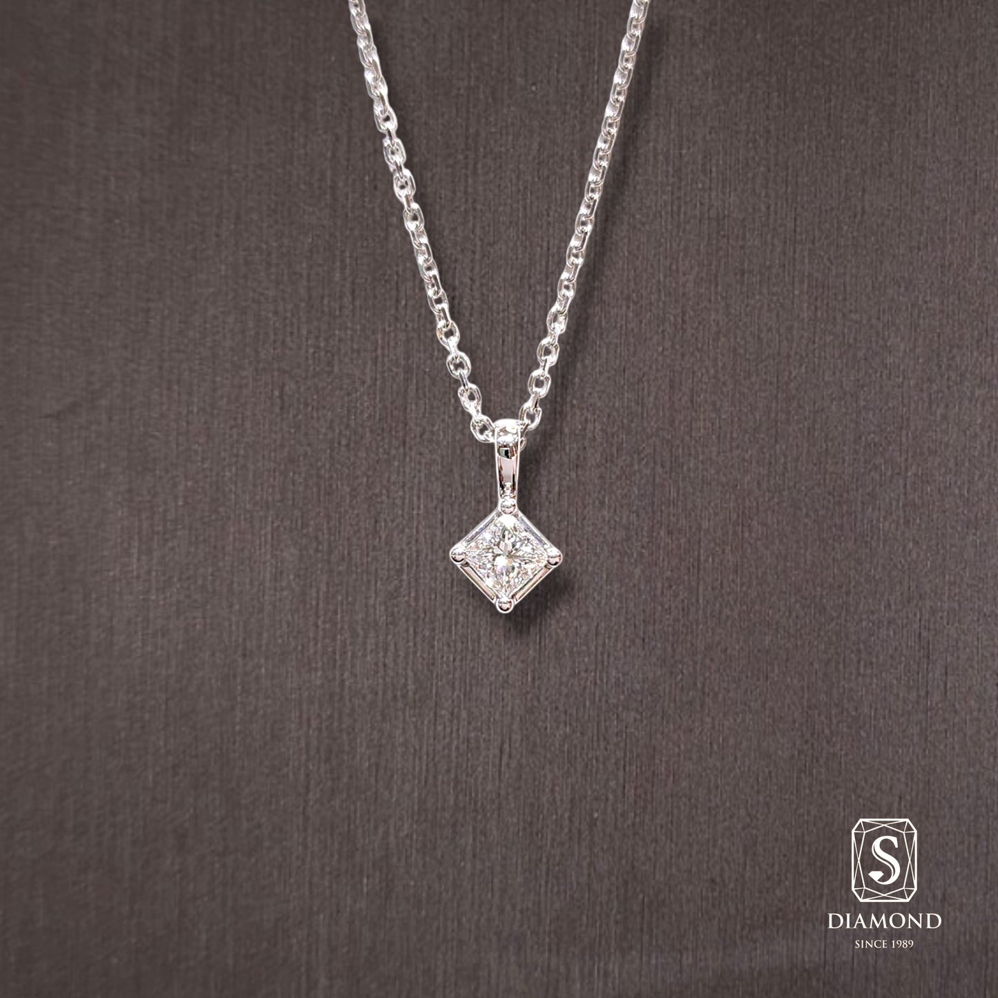 Diamond Pendant 001 by S.Diamond, elegant diamond pendant necklace