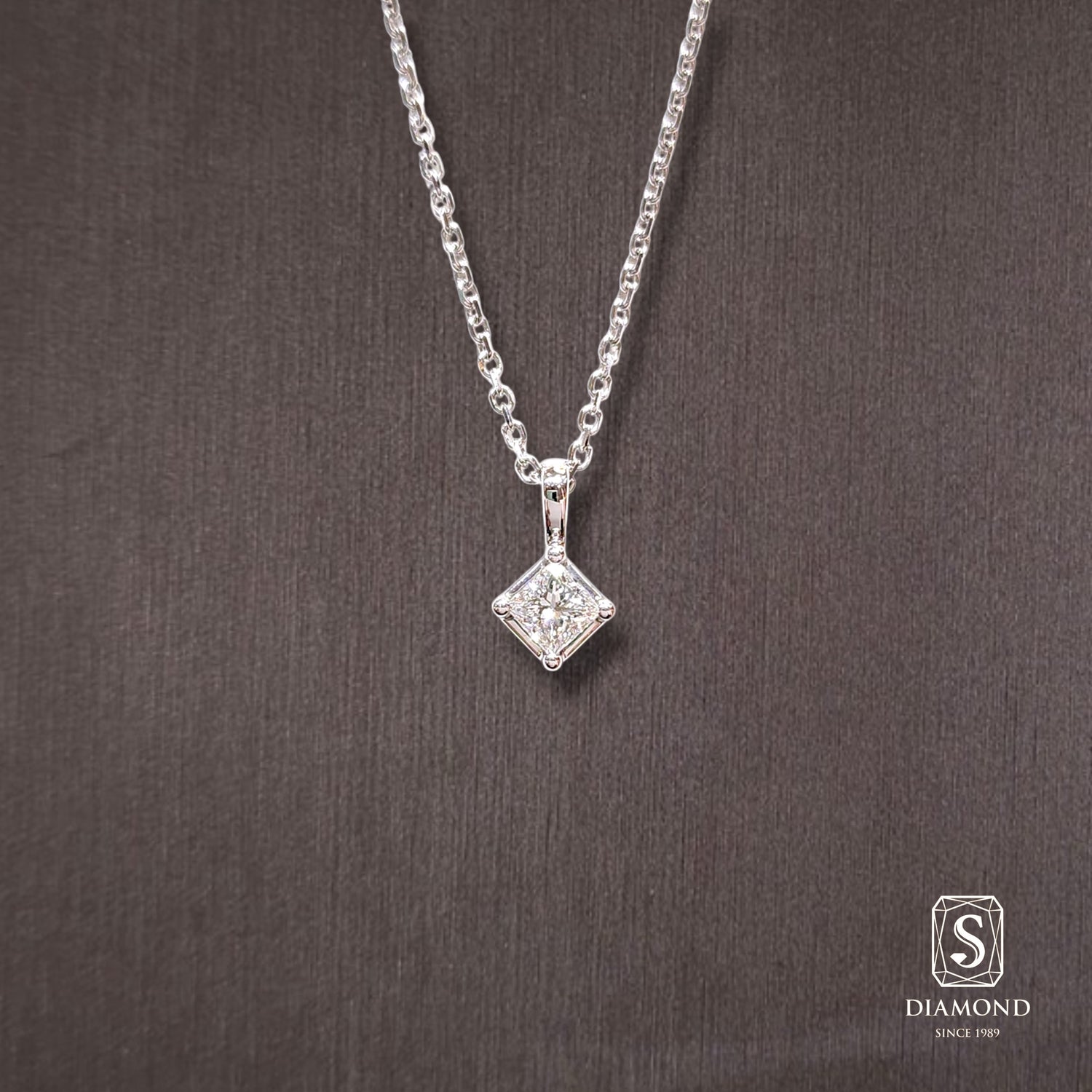 Diamond Pendant 001 by S.Diamond, elegant diamond pendant necklace