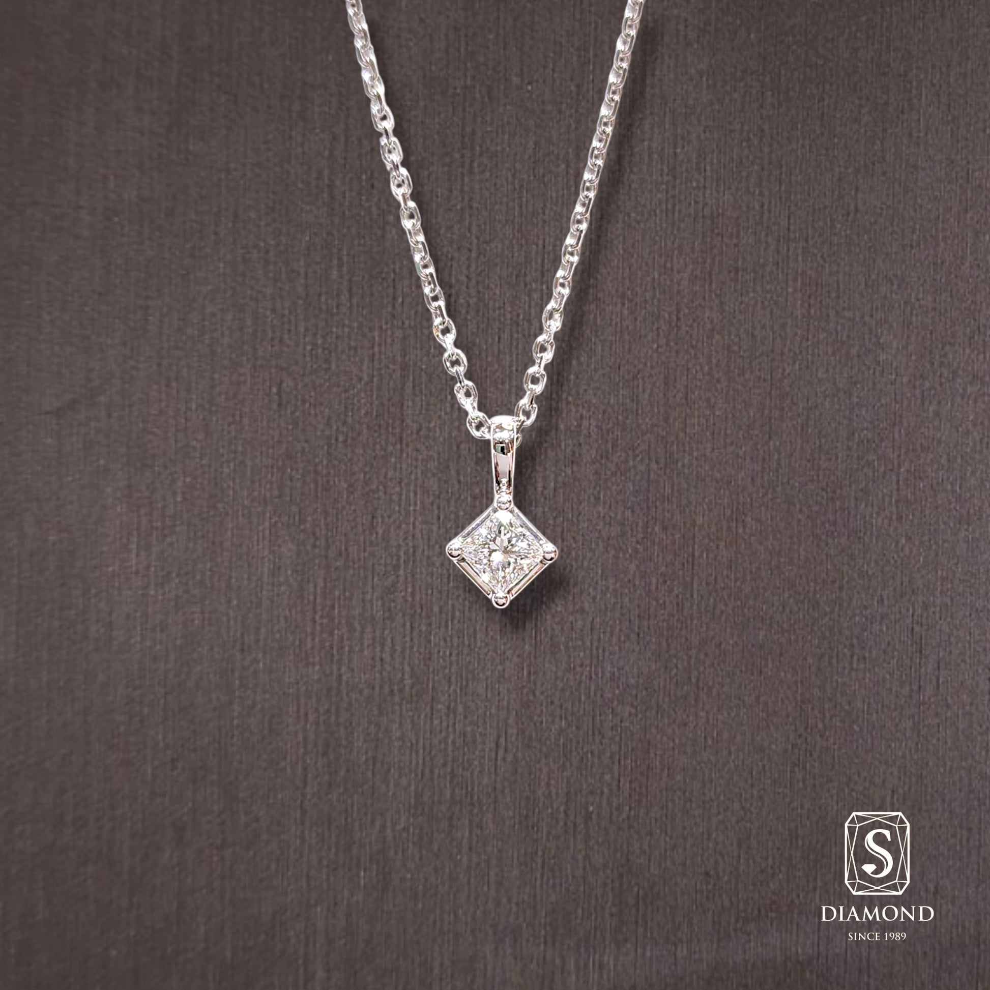 Diamond Pendant 001 by S.Diamond, elegant diamond pendant necklace