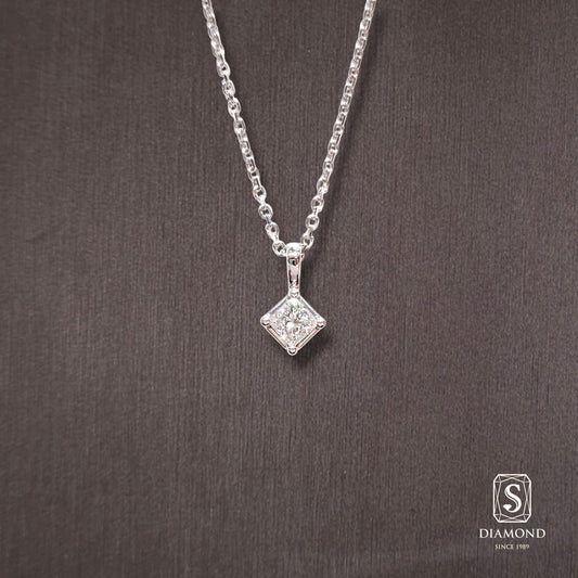 Diamond Pendant 001 by S.Diamond, elegant diamond pendant necklace