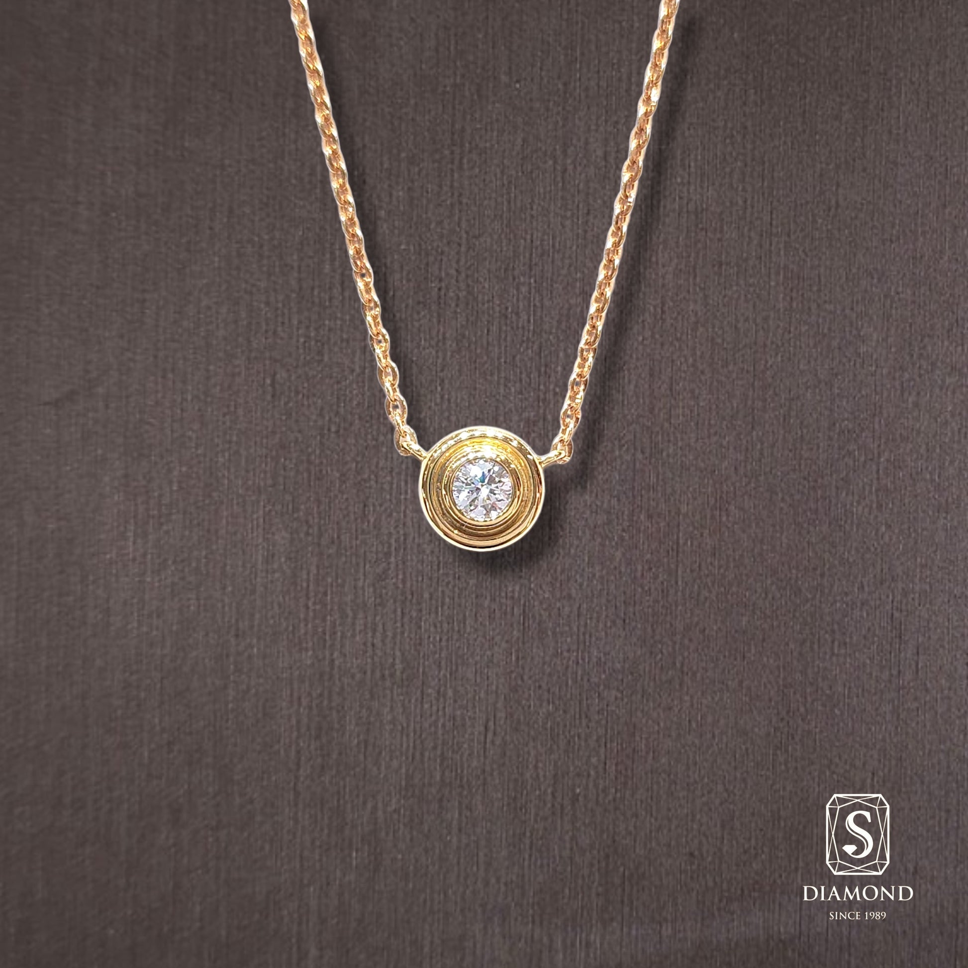 Diamond Pendant 010 by S.Diamond, elegant diamond pendant necklace