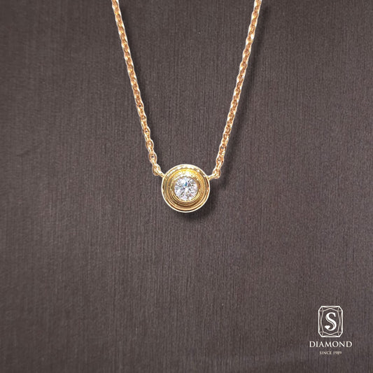 Diamond Pendant 010 by S.Diamond, elegant diamond pendant necklace