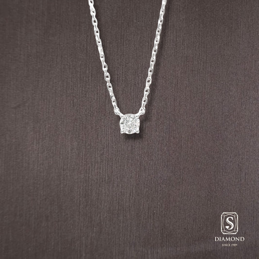 Diamond Pendant 011 by S.Diamond, elegant diamond pendant necklace