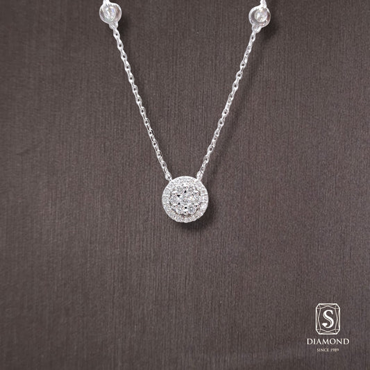 Diamond Pendant 015 by S.Diamond, elegant diamond pendant necklace