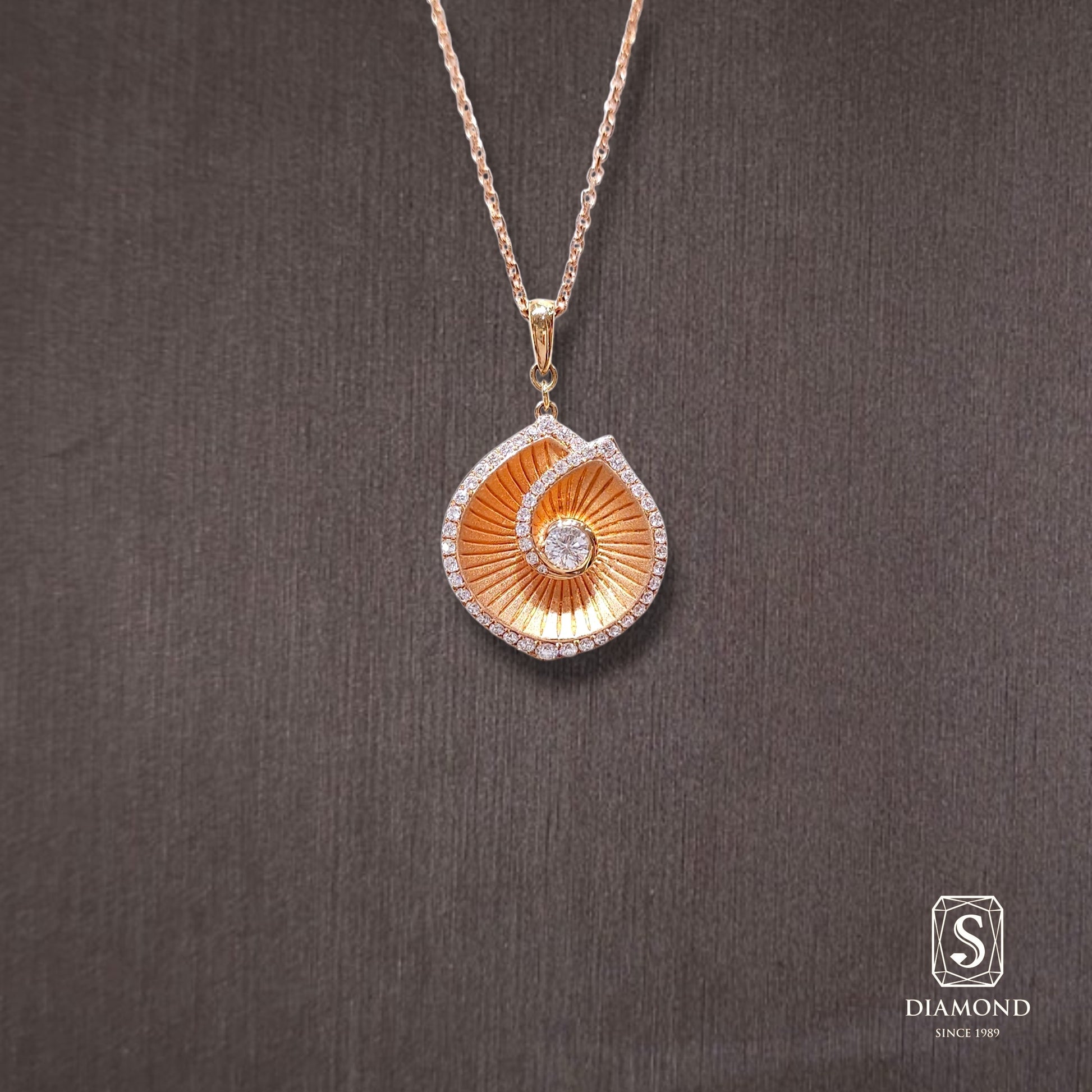Diamond Pendant 021 by S.Diamond, elegant diamond pendant necklace