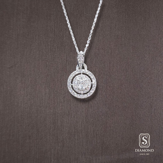 Diamond Pendant 022 by S.Diamond, elegant diamond pendant necklace