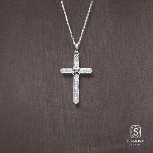 Diamond Pendant 024 by S.Diamond, elegant diamond pendant necklace