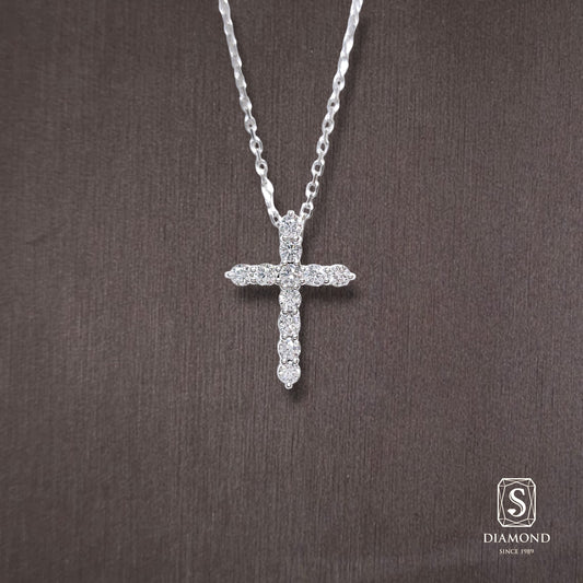 Diamond Pendant 028 by S.Diamond, elegant diamond pendant necklace