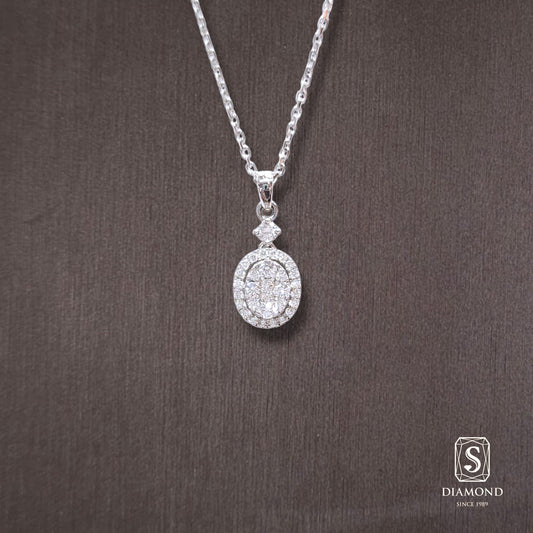 Diamond Pendant 003 by S.Diamond, elegant diamond pendant necklace