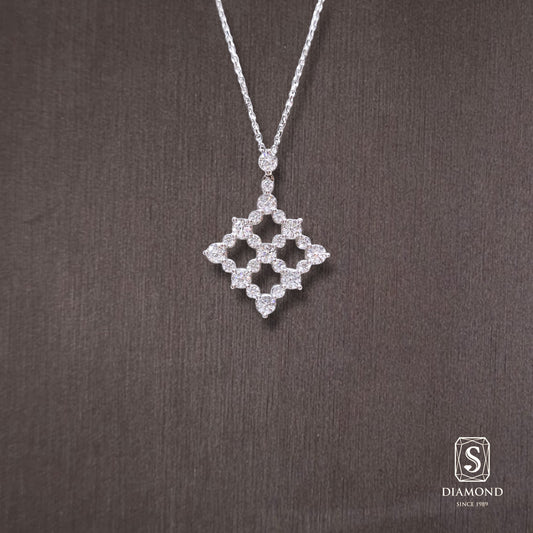 Diamond Pendant 031 by S.Diamond, elegant diamond pendant necklace
