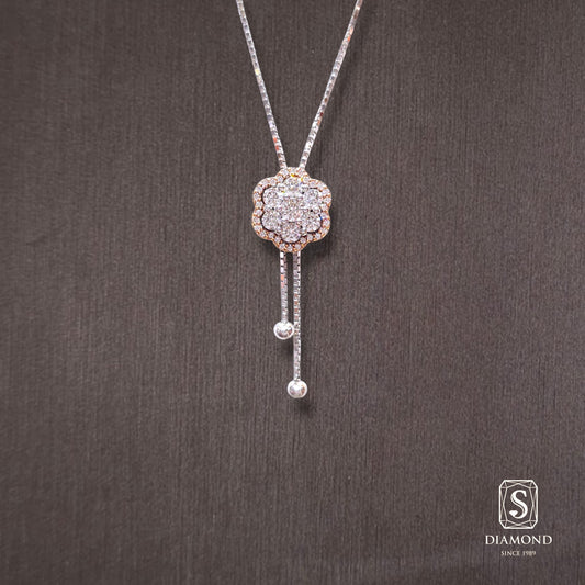 Diamond Pendant 032 by S.Diamond, elegant diamond pendant necklace