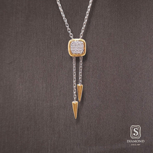 Diamond Pendant 033 by S.Diamond, elegant diamond pendant necklace