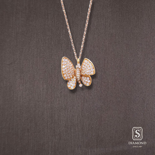 Diamond Pendant 034 by S.Diamond, elegant diamond pendant necklace