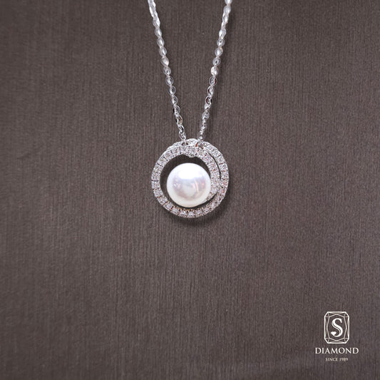 Diamond Pendant 036 by S.Diamond, elegant diamond pendant necklace