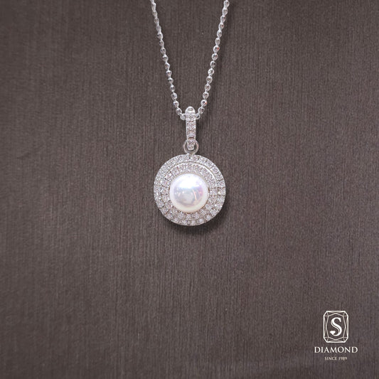 Diamond Pendant 037 by S.Diamond, elegant diamond pendant necklace