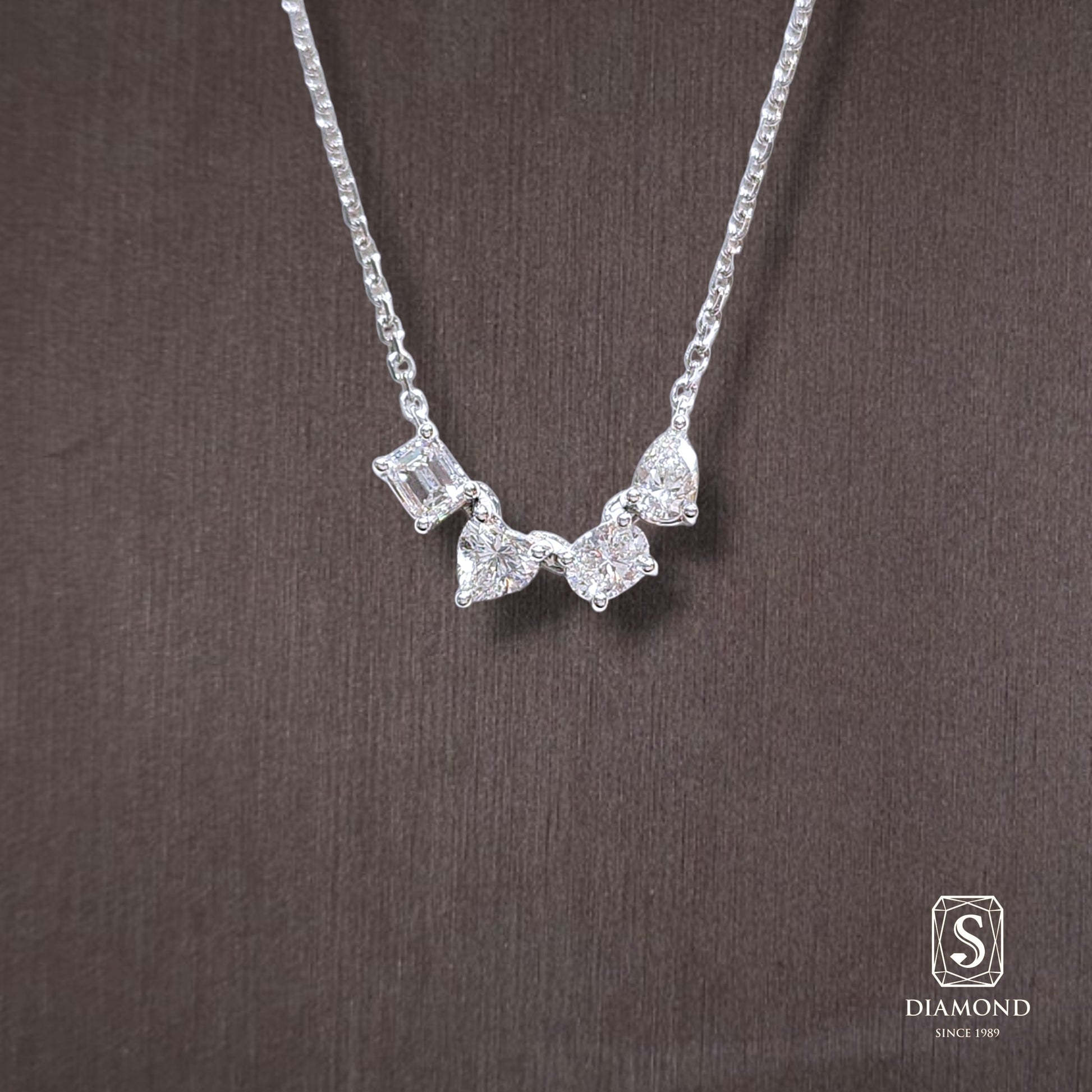 Diamond Pendant 039 by S.Diamond, elegant diamond pendant necklace