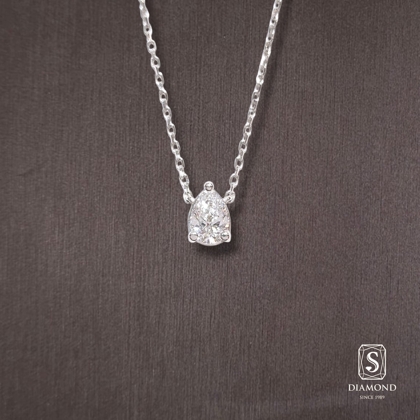 Diamond Pendant 042 by S.Diamond, elegant diamond pendant necklace