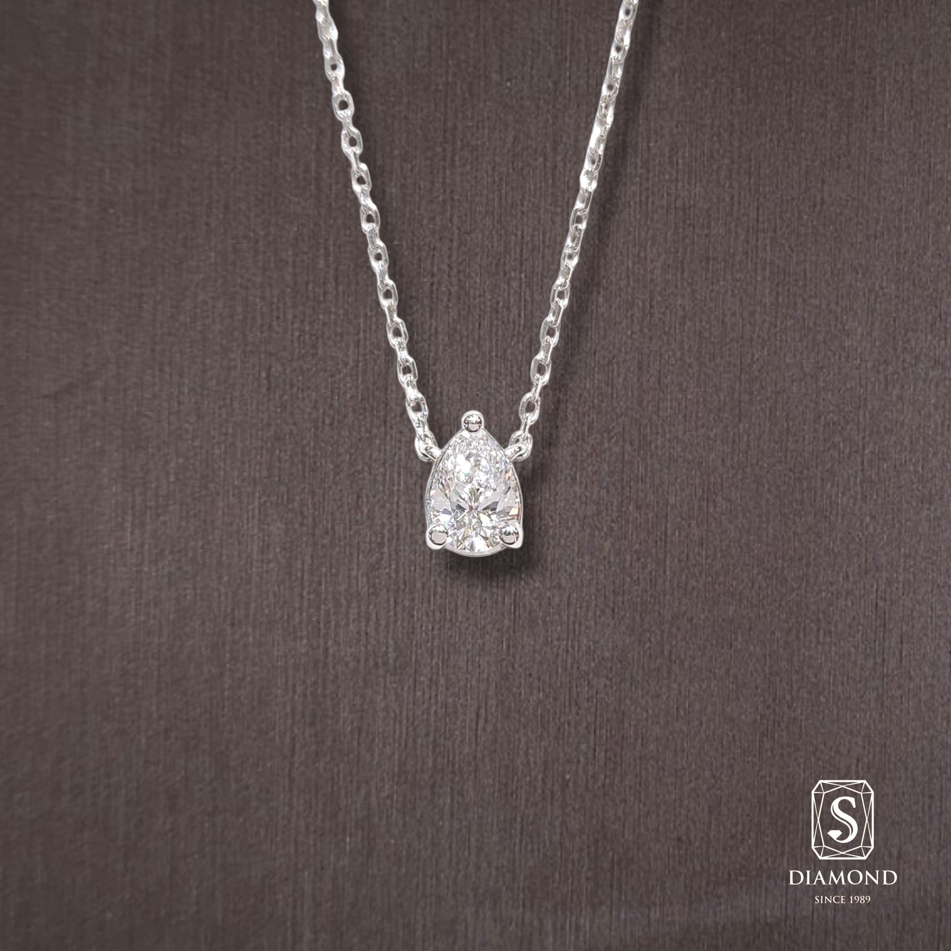 Diamond Pendant 042 by S.Diamond, elegant diamond pendant necklace