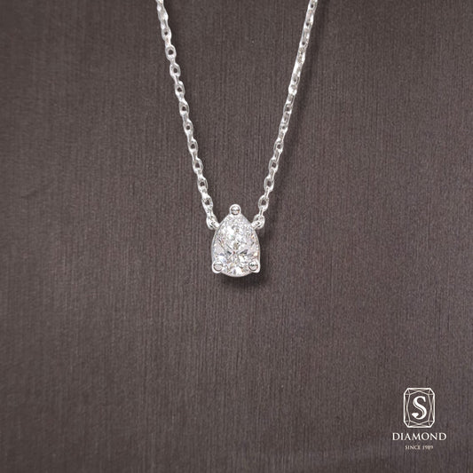 Diamond Pendant 042 by S.Diamond, elegant diamond pendant necklace