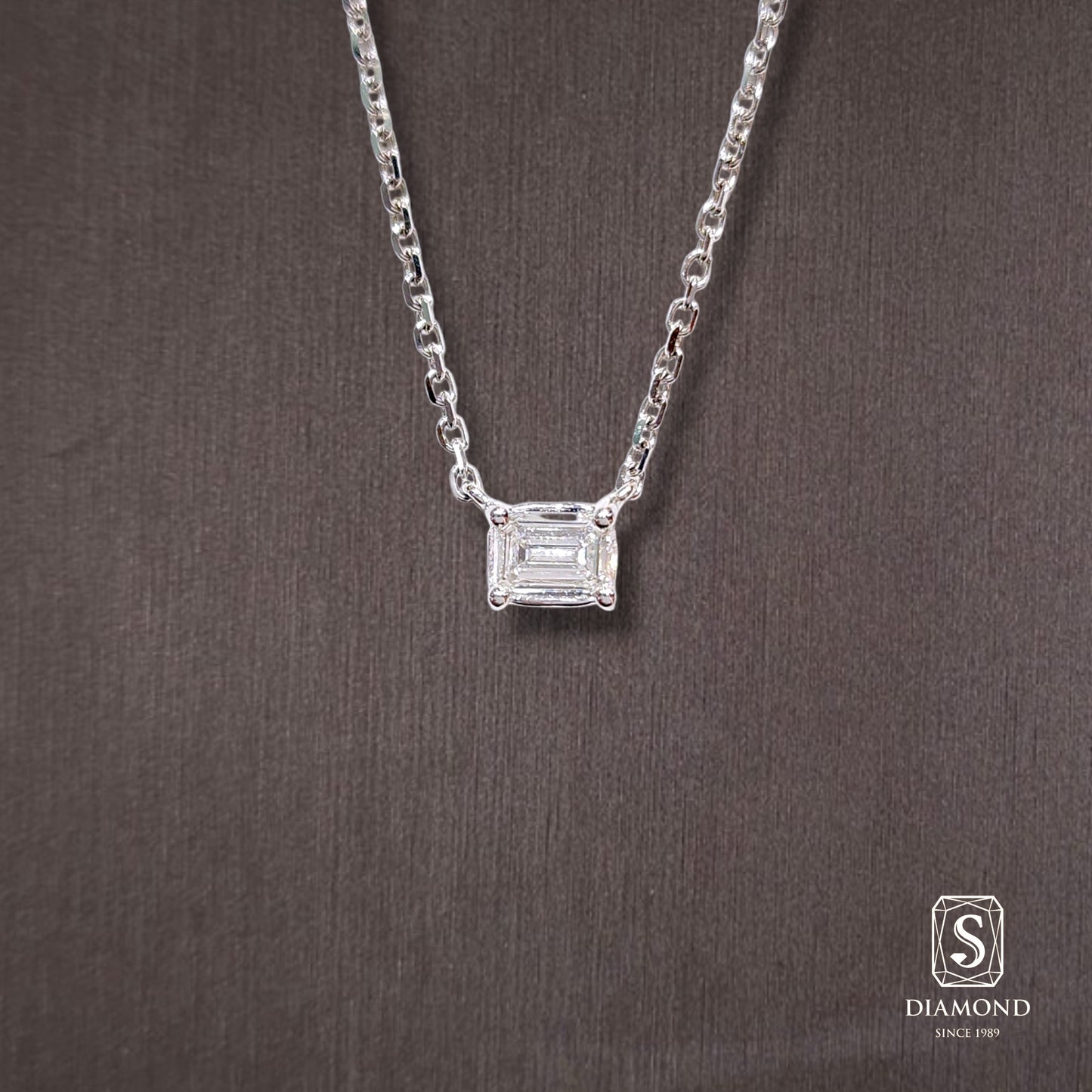 Diamond Pendant 043 by S.Diamond, elegant diamond pendant necklace