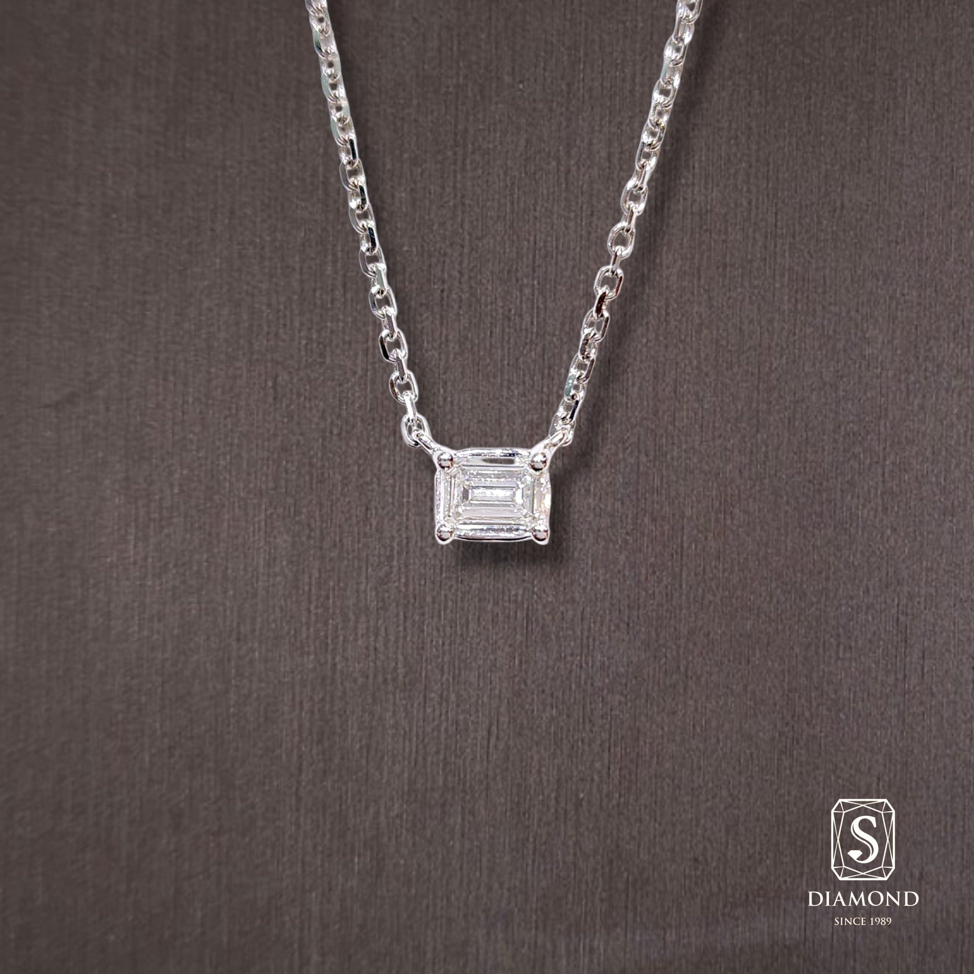 Diamond Pendant 043 by S.Diamond, elegant diamond pendant necklace