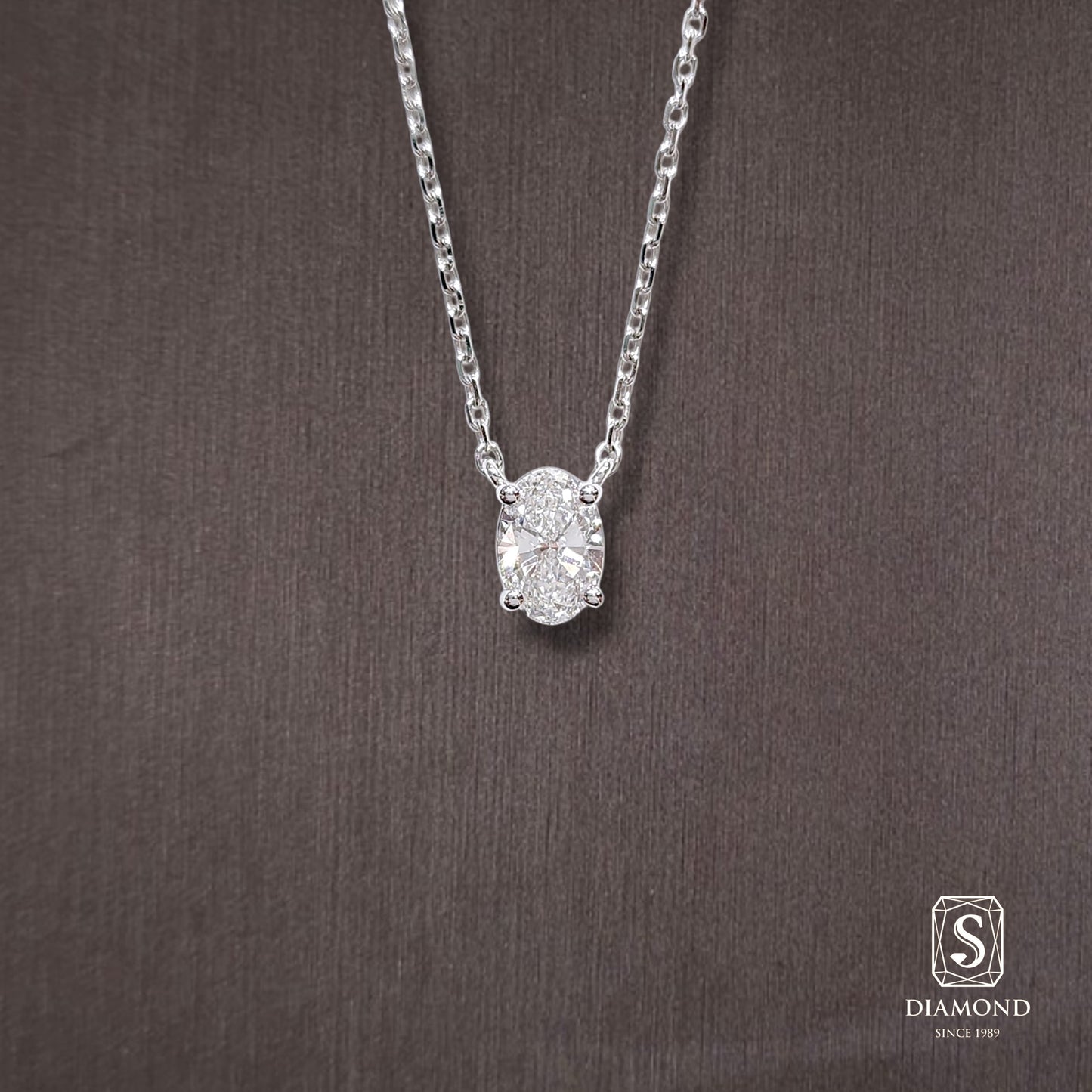 Diamond Pendant 044 by S.Diamond, elegant diamond pendant necklace