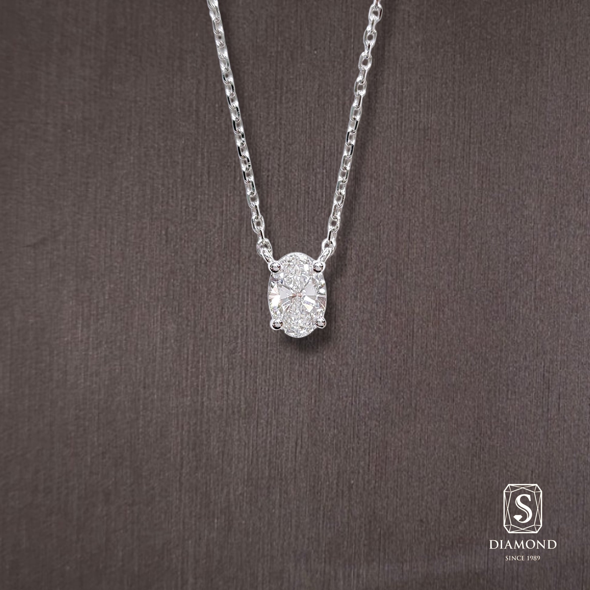 Diamond Pendant 044 by S.Diamond, elegant diamond pendant necklace
